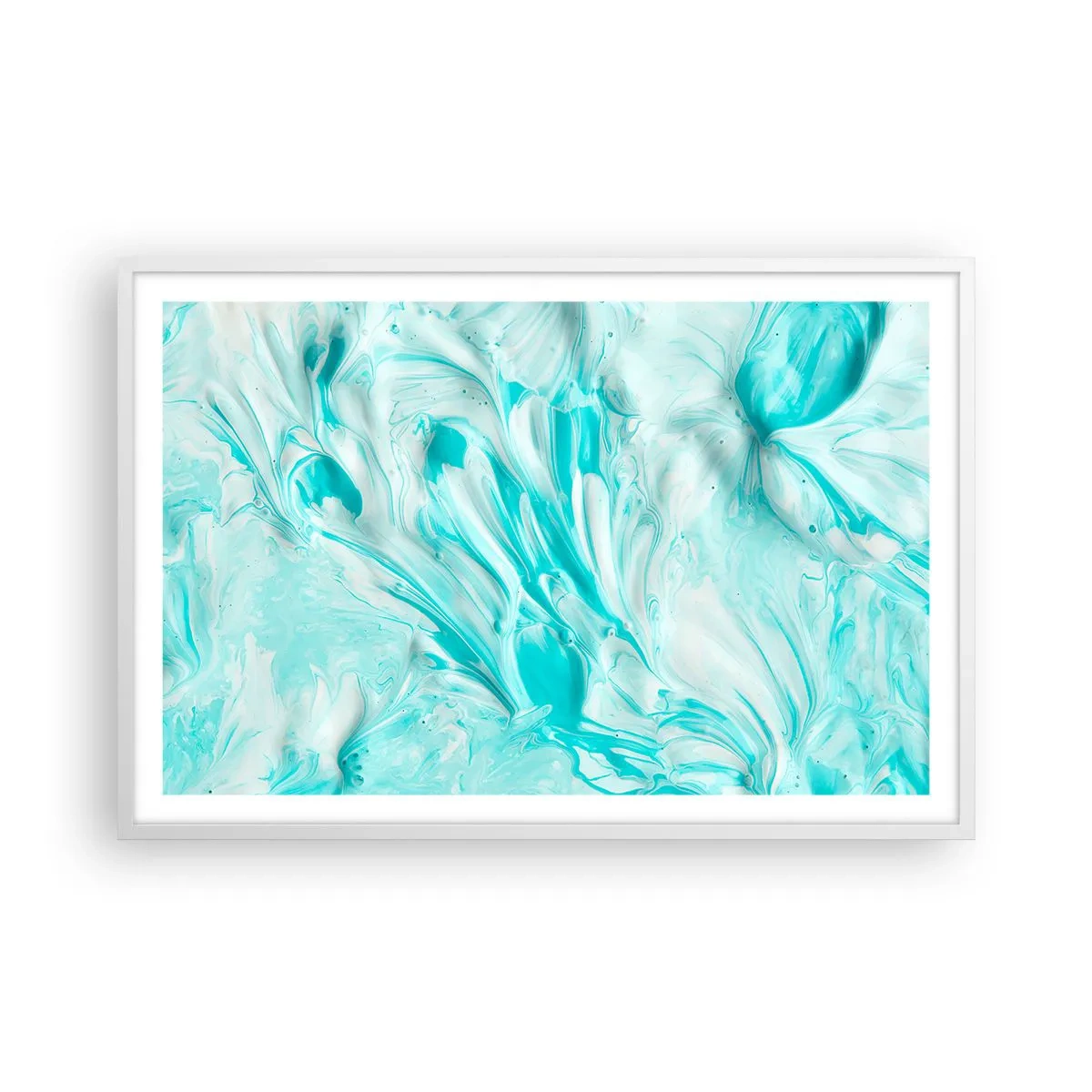 Affiche dans un cadre blanc - Poster - Ensemble pour toujours - 91x61 cm