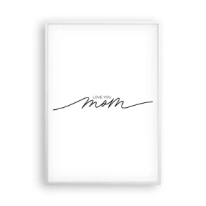 Affiche dans un cadre blanc - Poster - Grand chamboulement - 70x100 cm