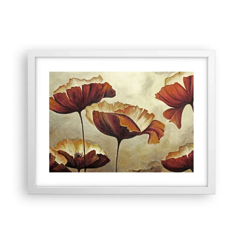 Affiche dans un cadre blanc - Poster - À la lisière des champs - 40x30 cm