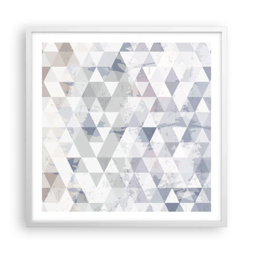 Affiche dans un cadre blanc - Poster - En rythme de trois - 60x60 cm