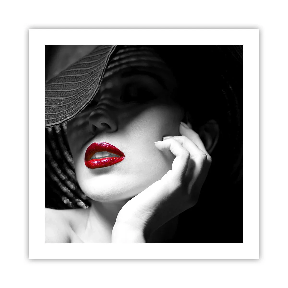 Affiche - Poster - Étude écarlate - 50x50 cm
