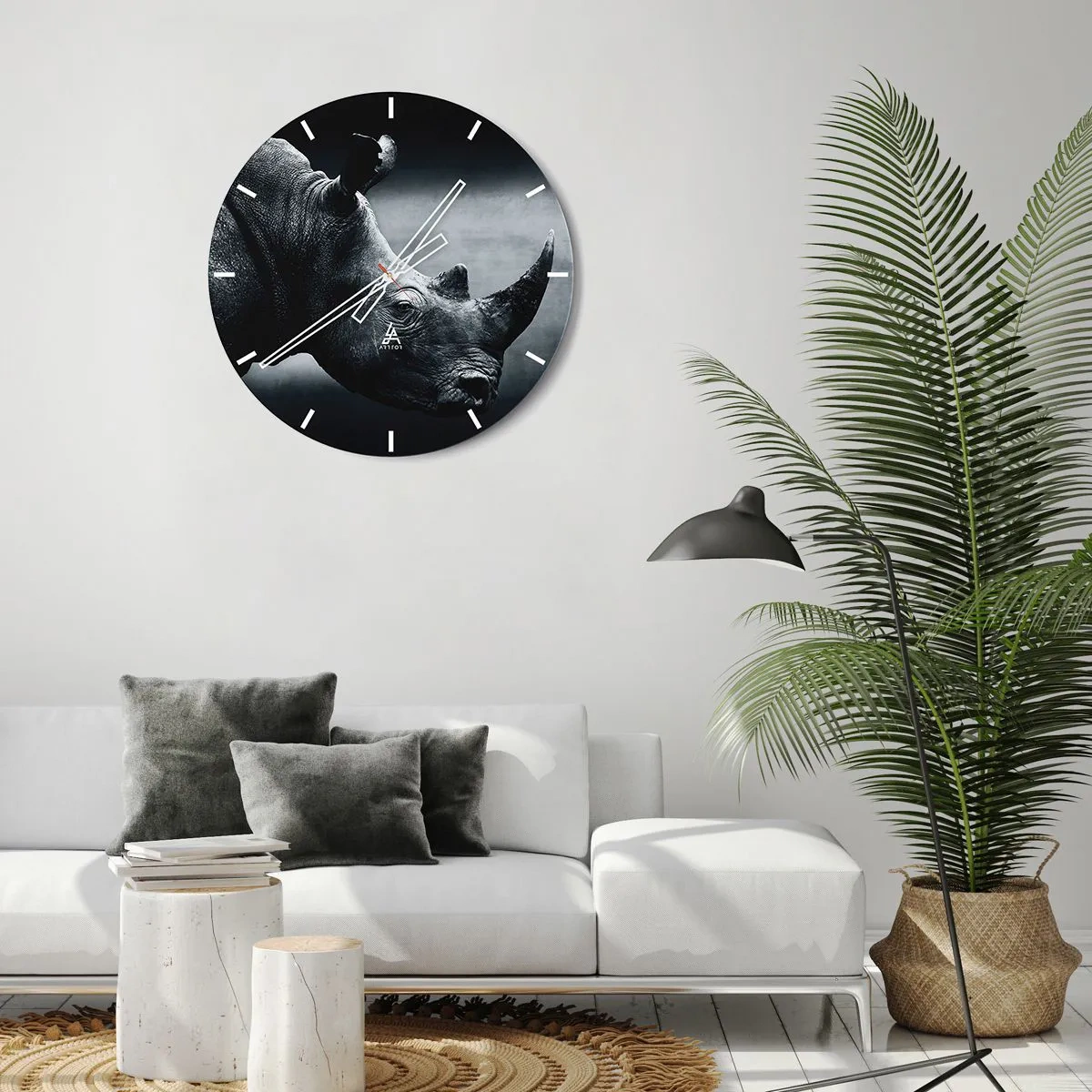 Horloge murale - Pendule murale - Le profil droit - 40x40 cm