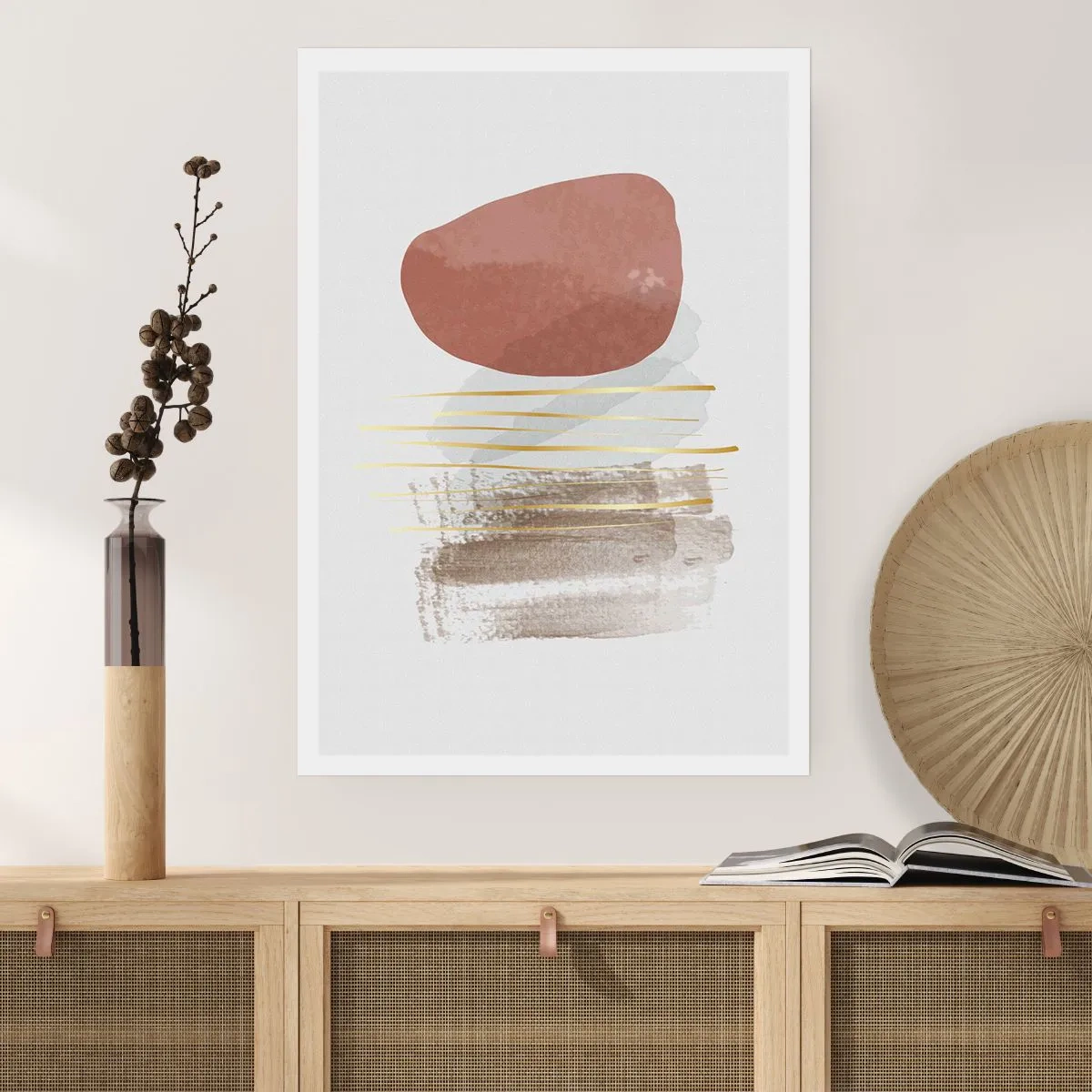Affiche - Poster - Colonnade abstraite - 61x91 cm