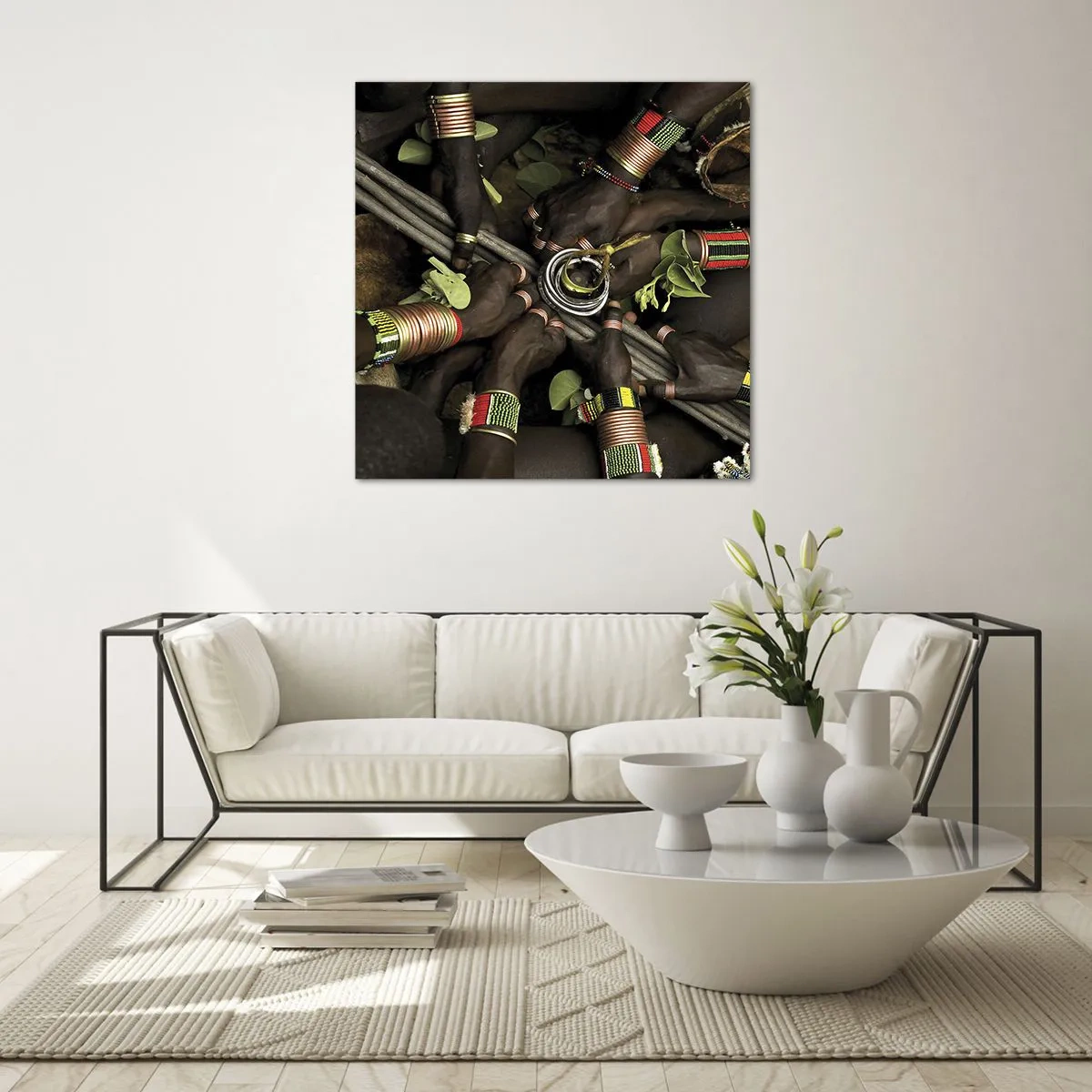 Impression sur verre - Image sur verre - Nous sommes ensemble - 30x30 cm