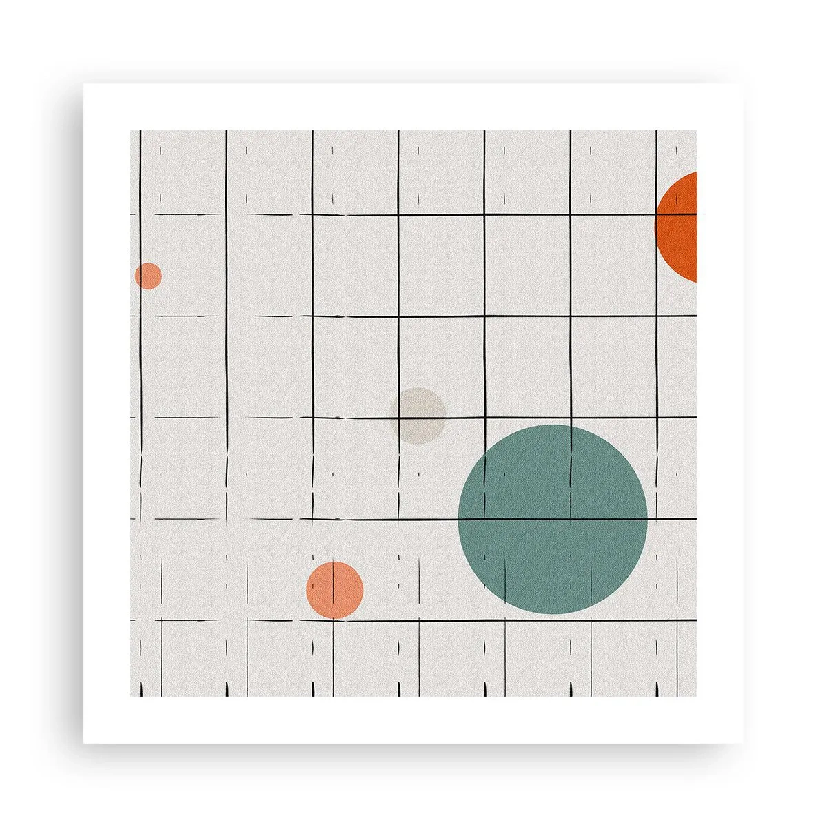 Affiche - Poster - Piégé. Nous ou eux ? - 50x50 cm