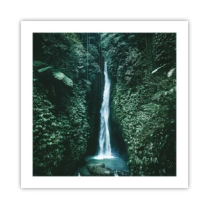 Affiche - Poster - Fontaine tropicale - 50x50 cm