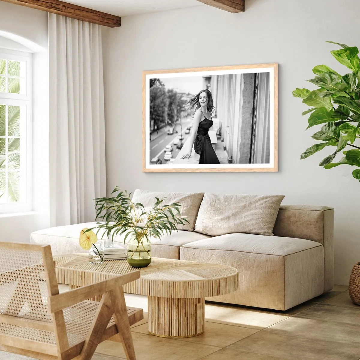 Affiche dans un chêne clair - Poster - Certainement un Parisien - 91x61 cm