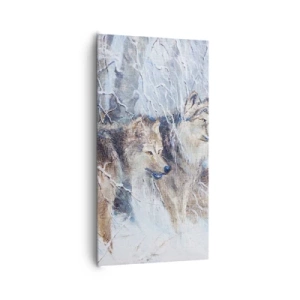 Impression sur toile - Image sur toile - Attention! Ca arrive ... - 65x120 cm