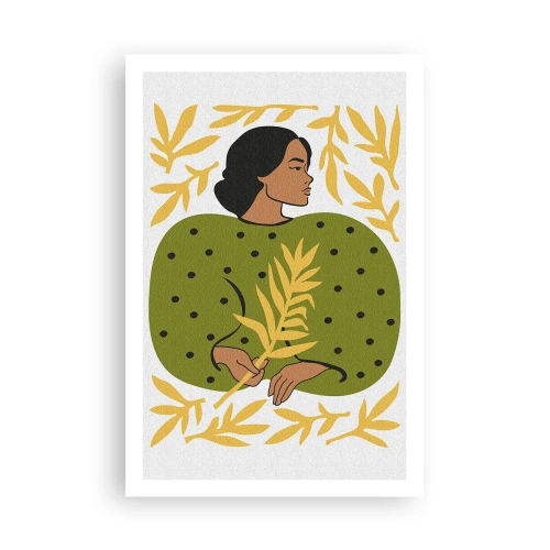 Affiche - Poster - Fille hawaïenne - 61x91 cm