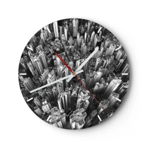 Horloge murale - Pendule murale - Toujours de plus en plus haut - 40x40 cm