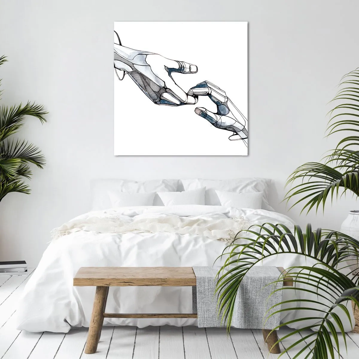 Impression sur toile - Image sur toile - Un bon geste - 40x40 cm