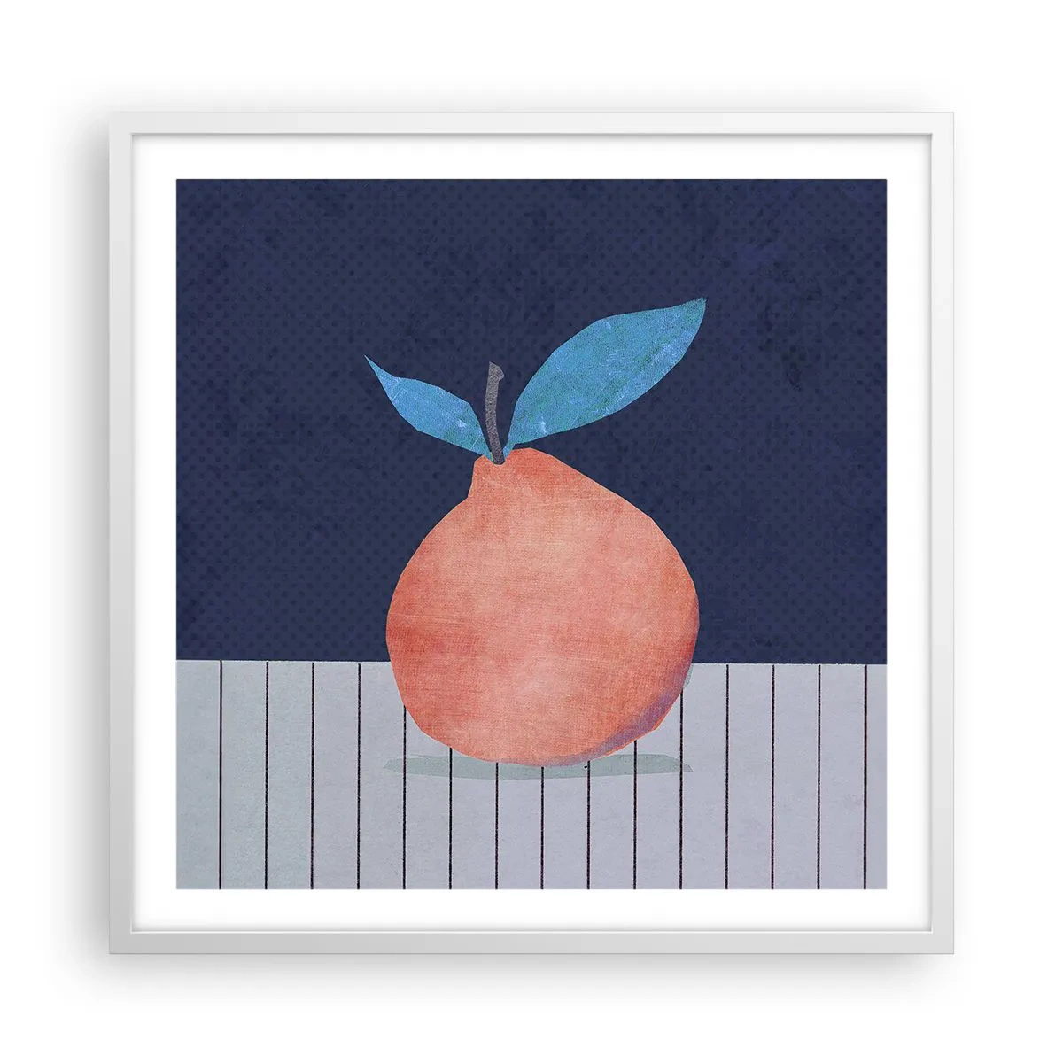 Affiche dans un cadre blanc - Poster - Convexité et plan - 60x60 cm