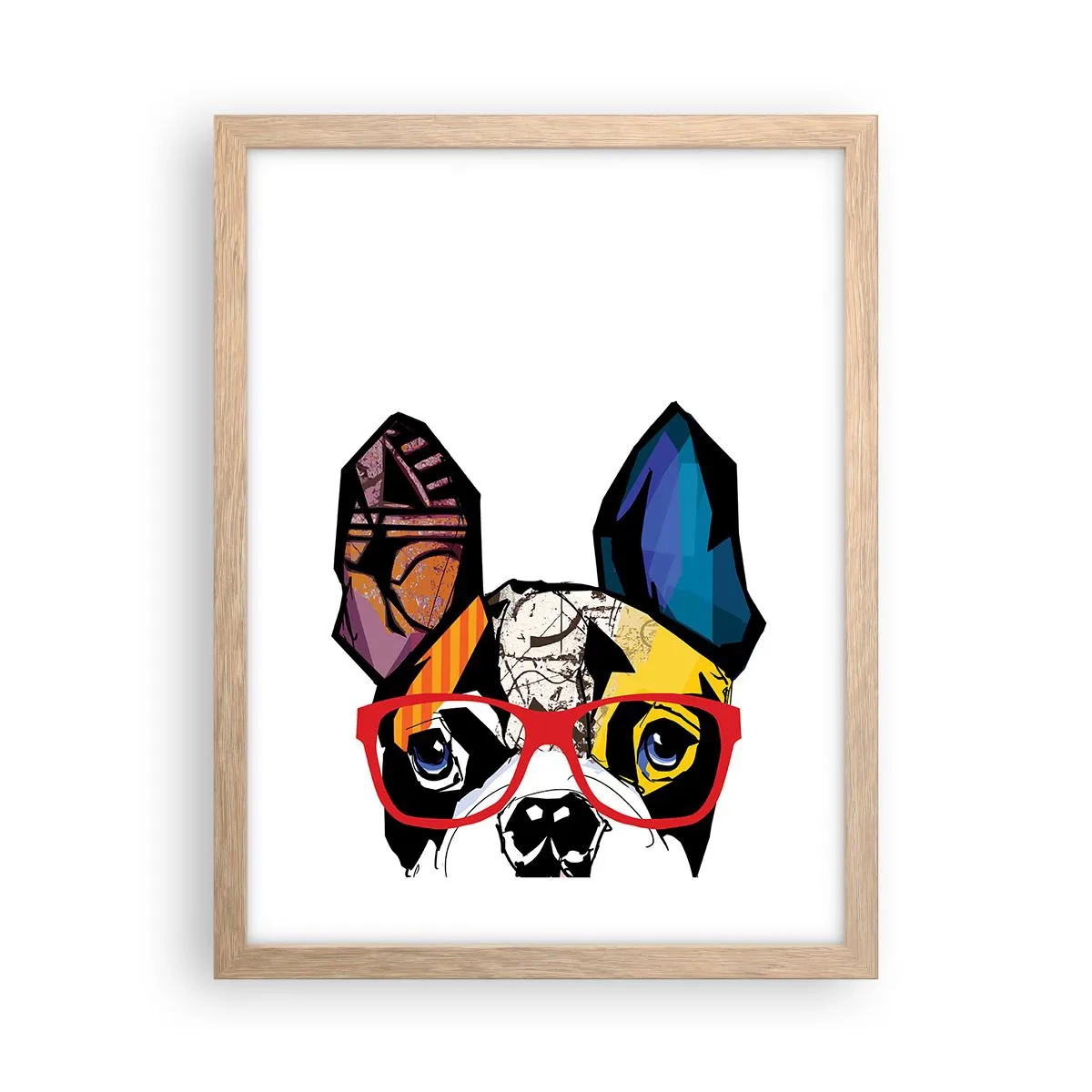 Affiche dans un chêne clair - Poster - Intellectuel - 30x40 cm