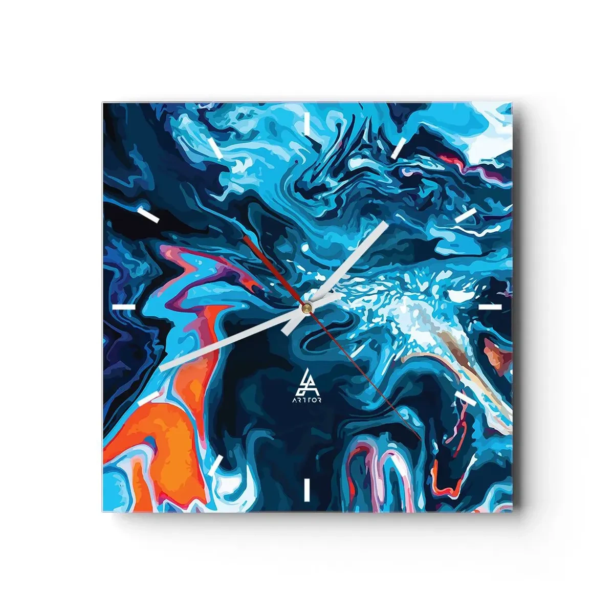 Horloge murale - Pendule murale - Voyage au centre du ciel - 40x40 cm