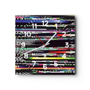 Horloge murale - Pendule murale - L'image de contrôle de la réalité - 40x40 cm