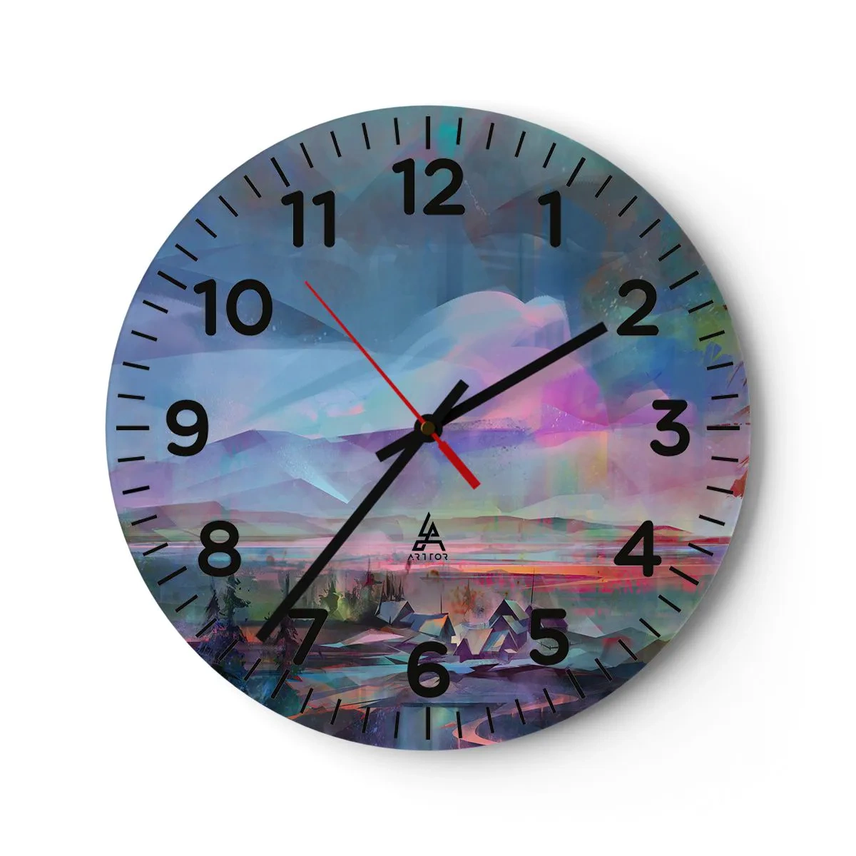 Horloge murale - Pendule murale - Sous un ciel bienveillant - 30x30 cm