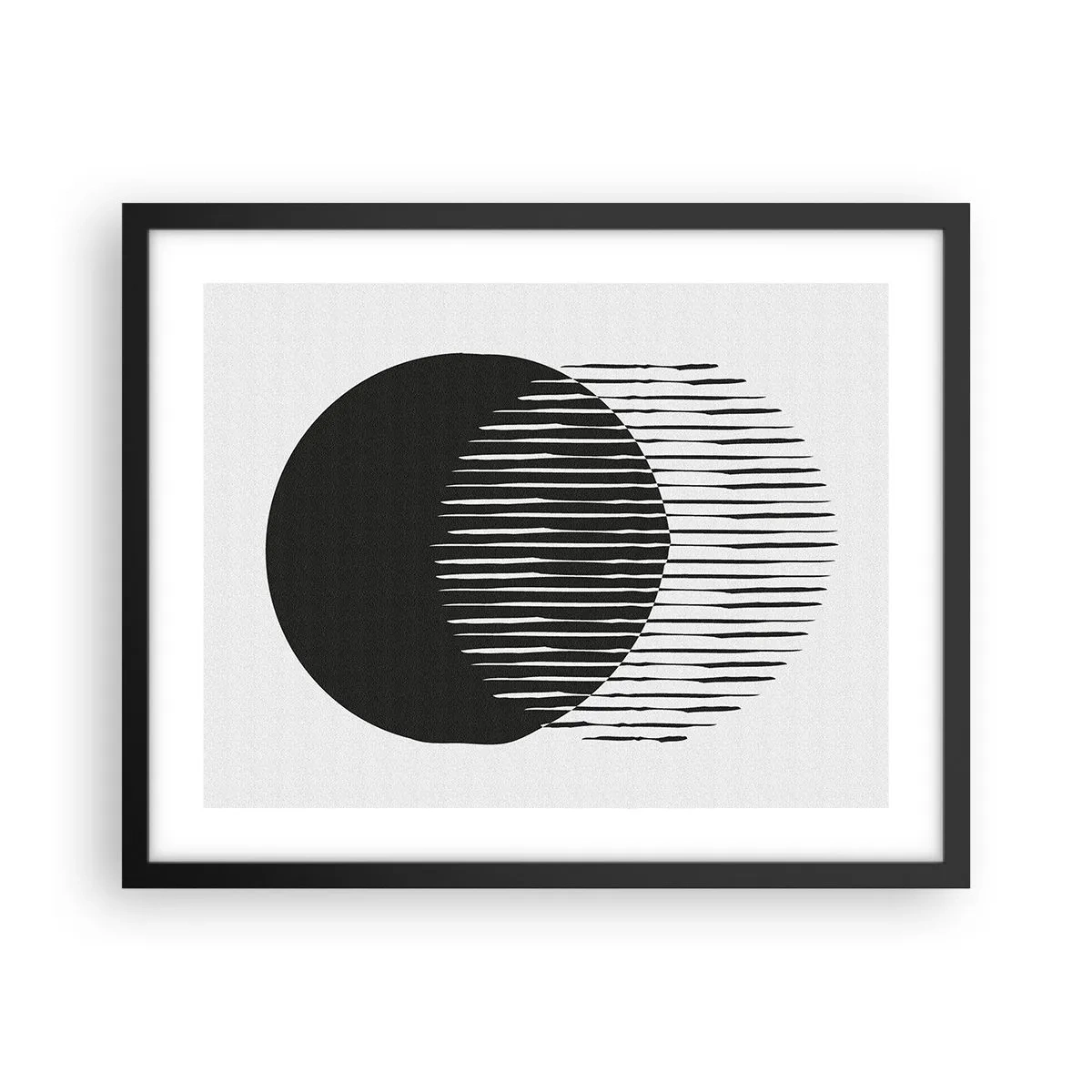 Affiche dans un cadre noir - Poster - Son alter ego - 50x40 cm