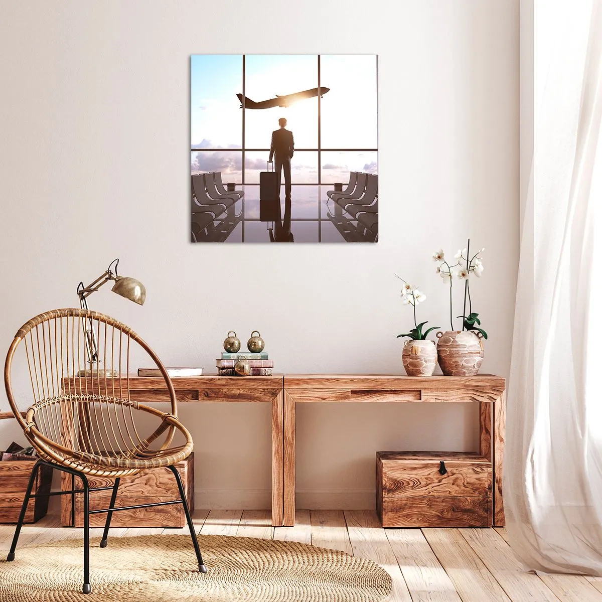 Impression sur toile - Image sur toile - Vous avez le temps, ralentissez - 70x70 cm