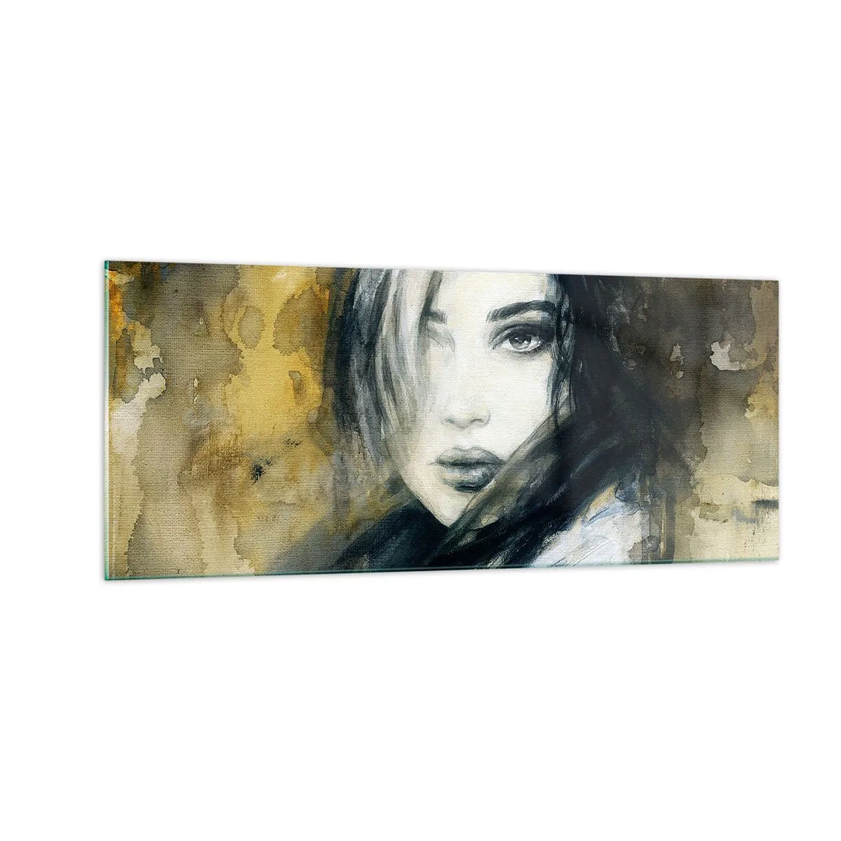 Impression sur verre - Image sur verre - plutôt innocente ou sensuelle ? - 100x40 cm