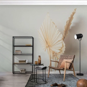 Papier Peint Photo Standard Eco - Quand tu dois t’apaiser - Brillant, Minimalisme, Feuille - 400x280 cm