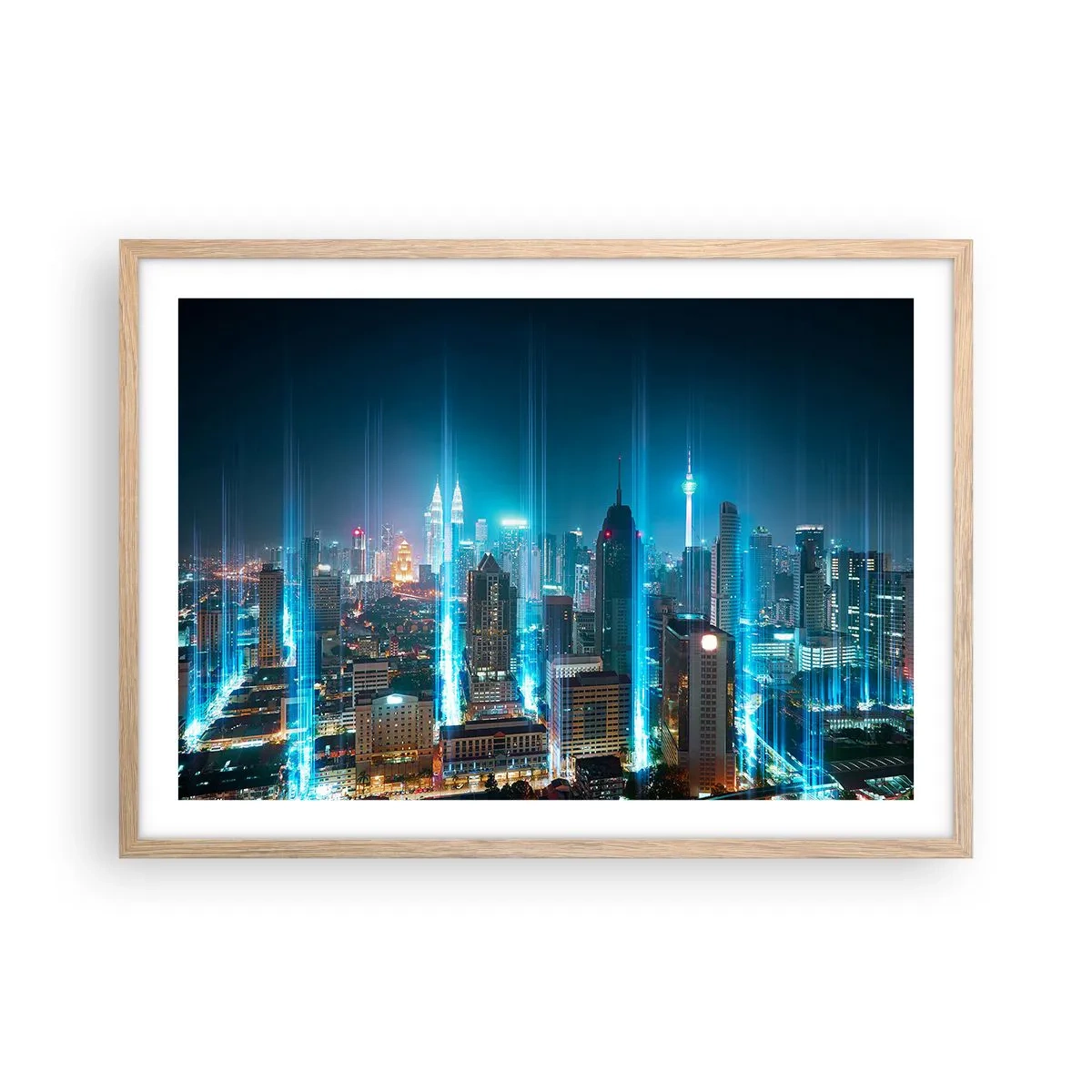 Affiche dans un chêne clair - Poster - À Berlin au paradis - 70x50 cm