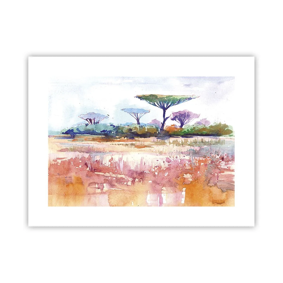 Affiche - Poster - Couleurs de savane - 40x30 cm