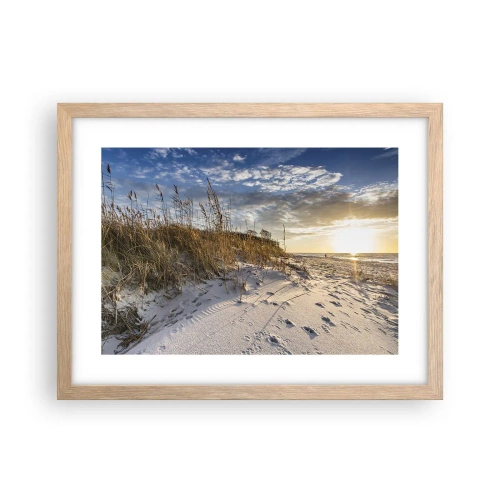 Affiche dans un chêne clair - Poster - Invitation à la ballade - 40x30 cm