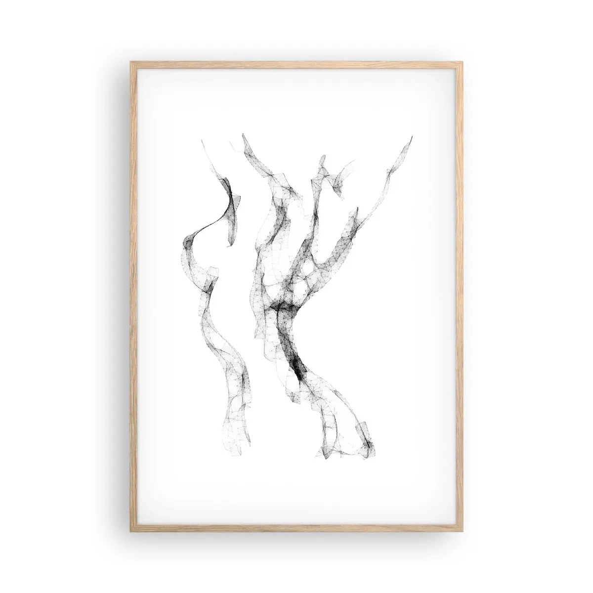 Affiche dans un chêne clair - Poster - Belle et forte - 70x100 cm