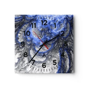 Horloge murale - Pendule murale - La naissance d'une vague - 30x30 cm