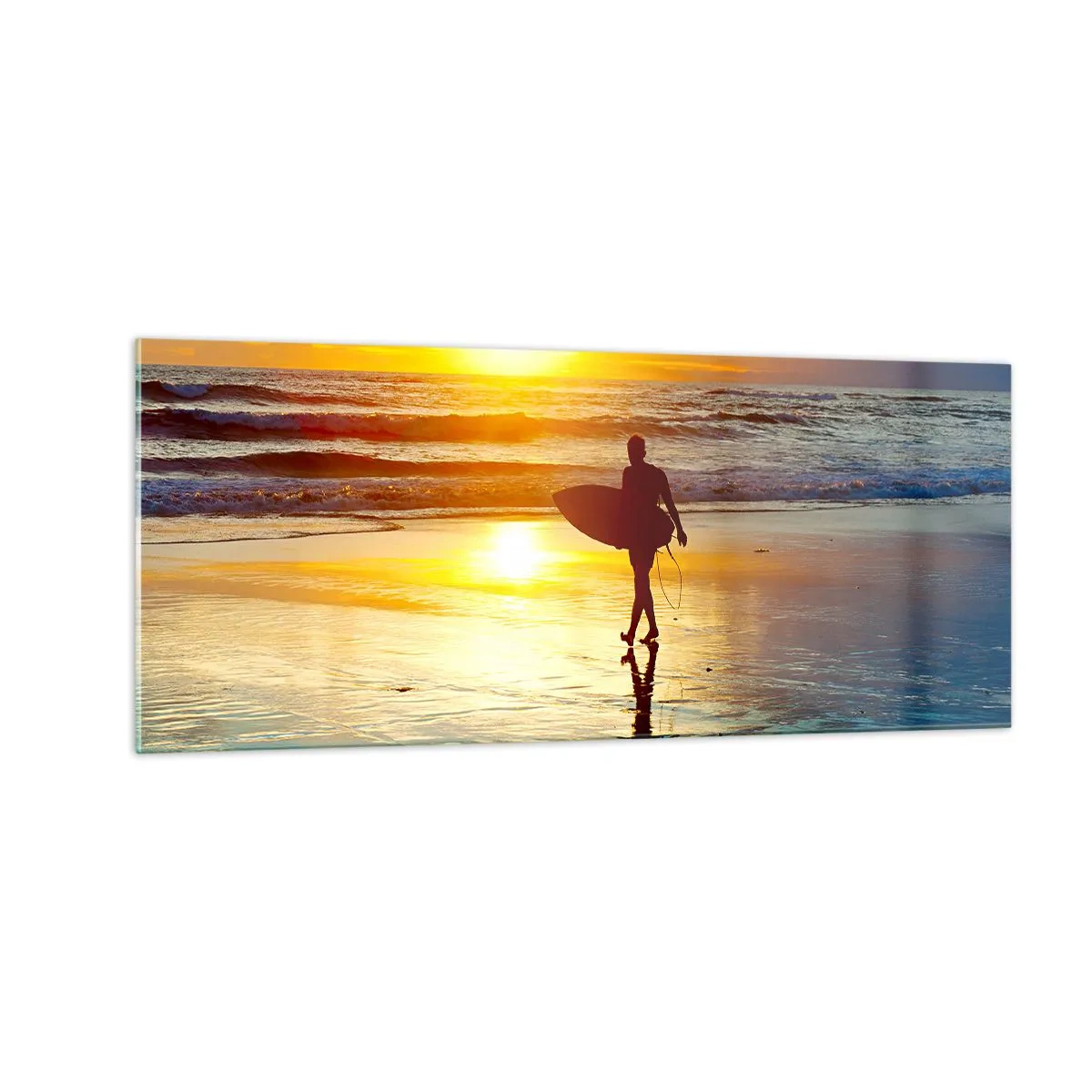 Impression sur verre - Image sur verre - Le retour du guerrier - 100x40 cm