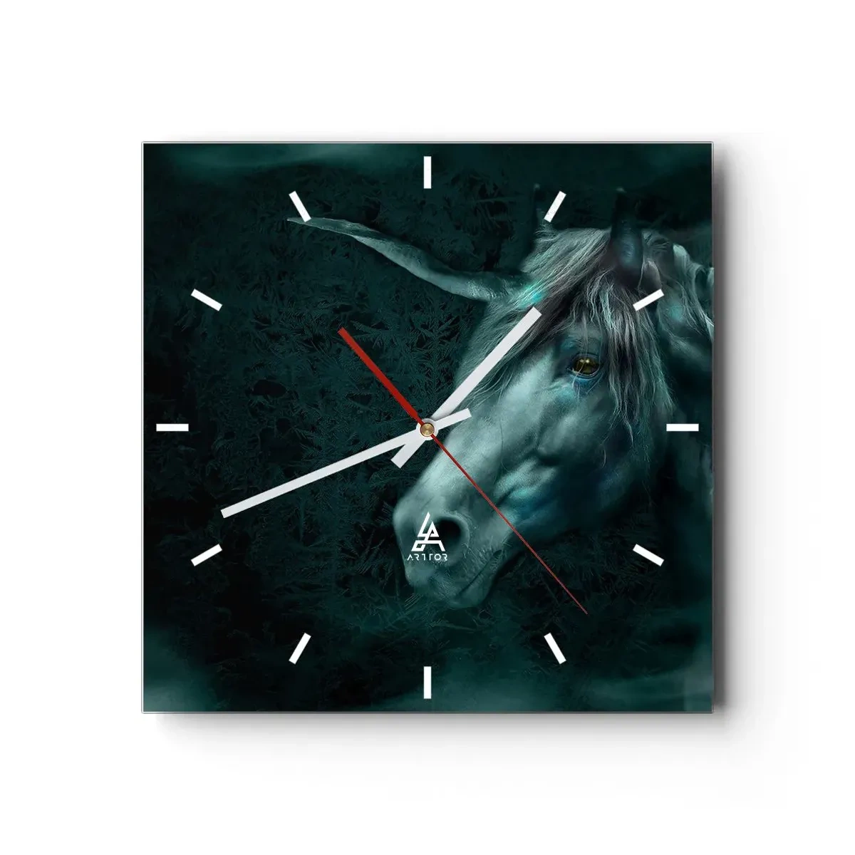 Horloge murale - Pendule murale - Dans une forêt de conte de fées - 40x40 cm