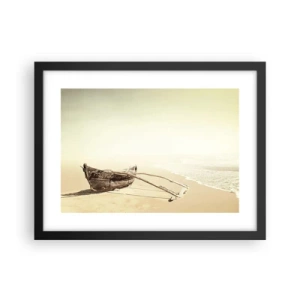 Affiche dans un cadre noir - Poster - Mémoire des mers du sud - 40x30 cm