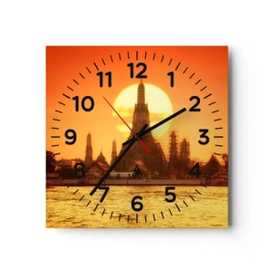 Horloge murale - Pendule murale - Vers le soleil, toujours vers le soleil - 30x30 cm
