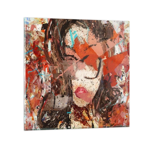 Impression sur verre - Image sur verre - Personne ne sait ce que tu es vraiment - 30x30 cm