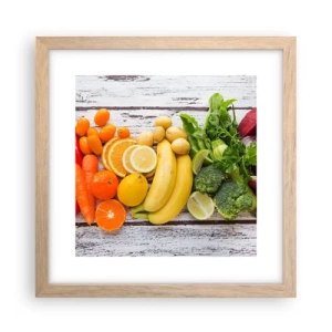 Affiche dans un chêne clair - Poster - Ce n'est pas suffisant? - 30x30 cm