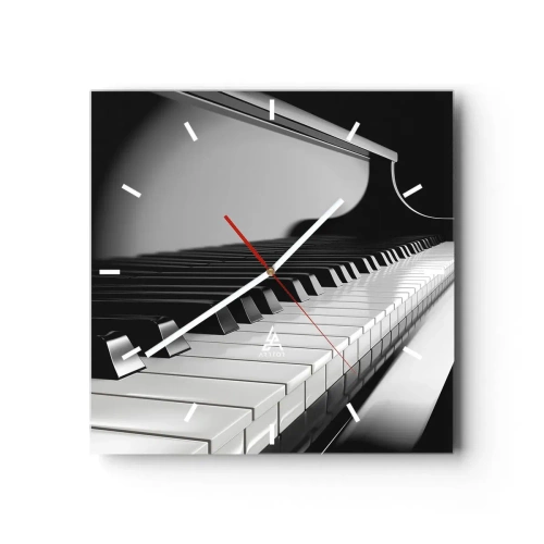 Horloge murale - Pendule murale - Harmonie des formes et des couleurs - 40x40 cm