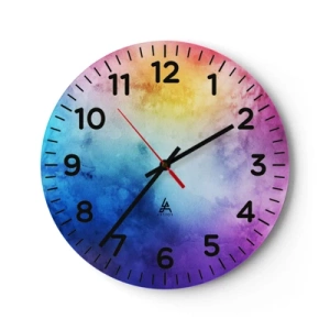 Horloge murale - Pendule murale - Presque au septième ciel - 30x30 cm