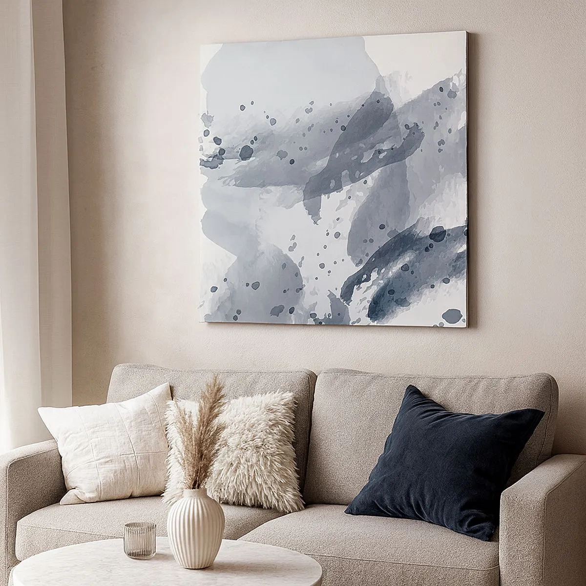 Impression sur toile - Image sur toile - Étude de la nature de l'eau - 30x30 cm