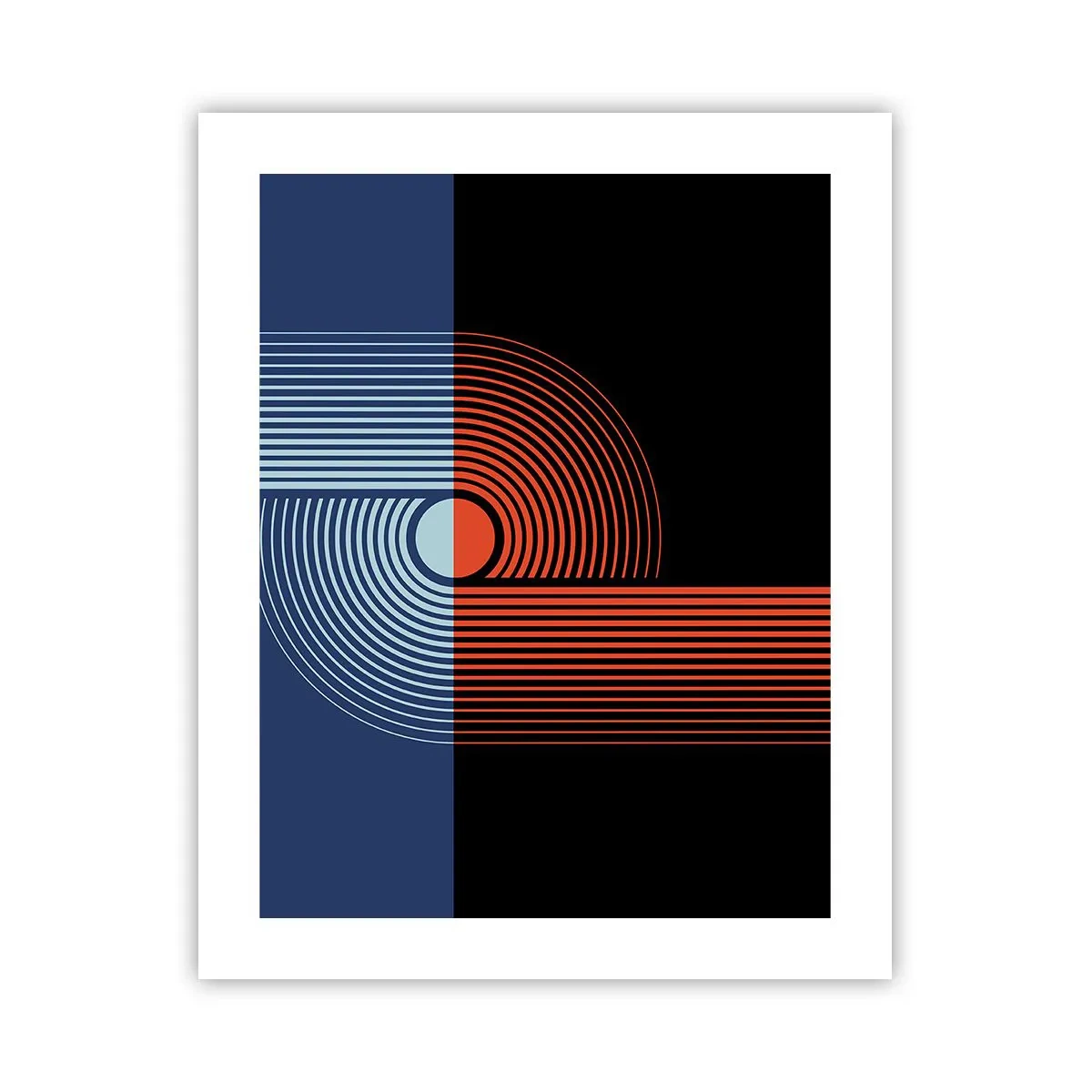 Affiche - Poster - Dans une étreinte géométrique - 40x50 cm
