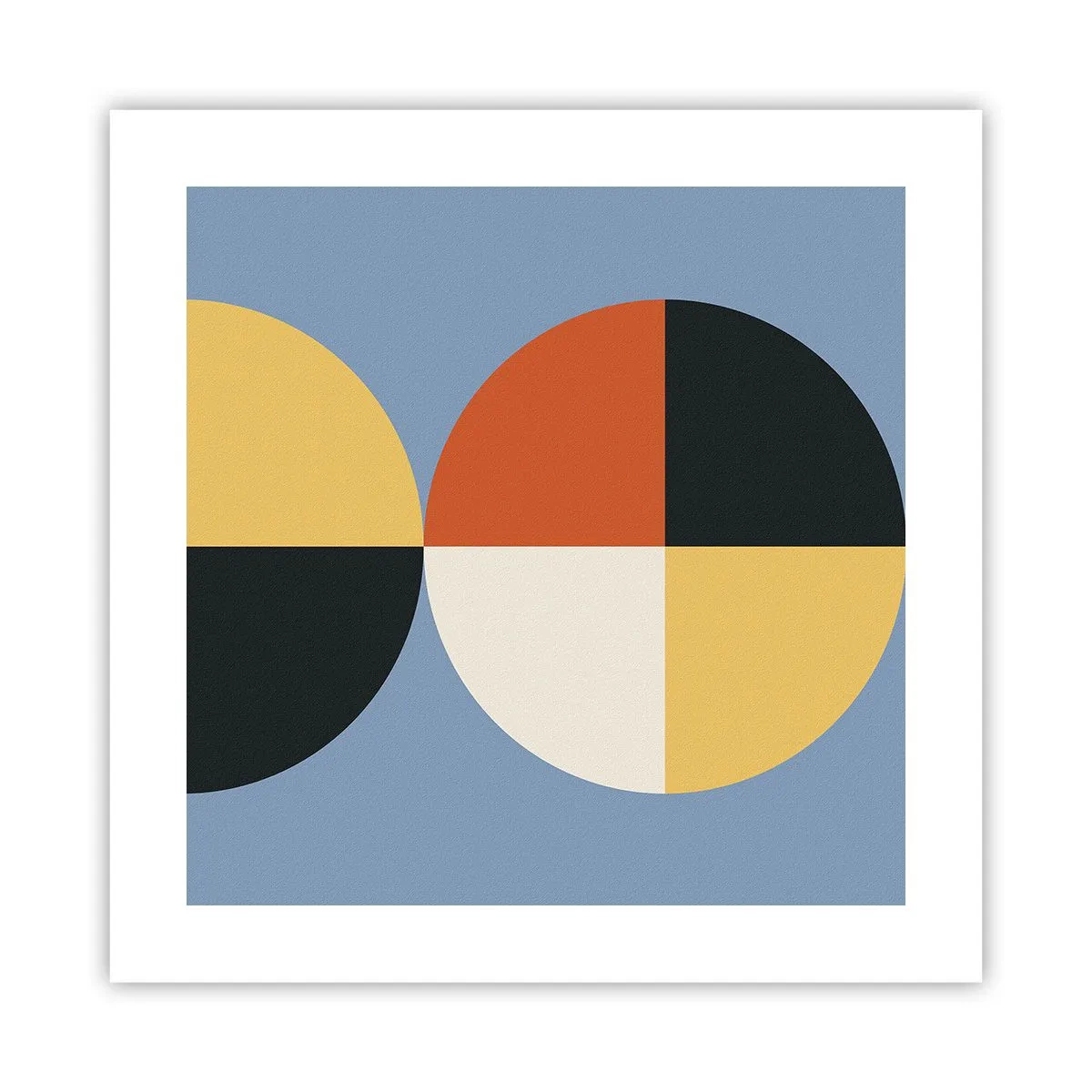 Affiche - Poster - Regarde et compte - 40x40 cm