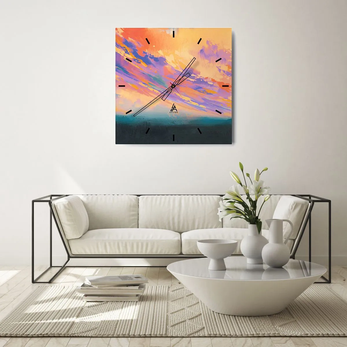 Horloge murale - Pendule murale - La force d'attraction - 30x30 cm