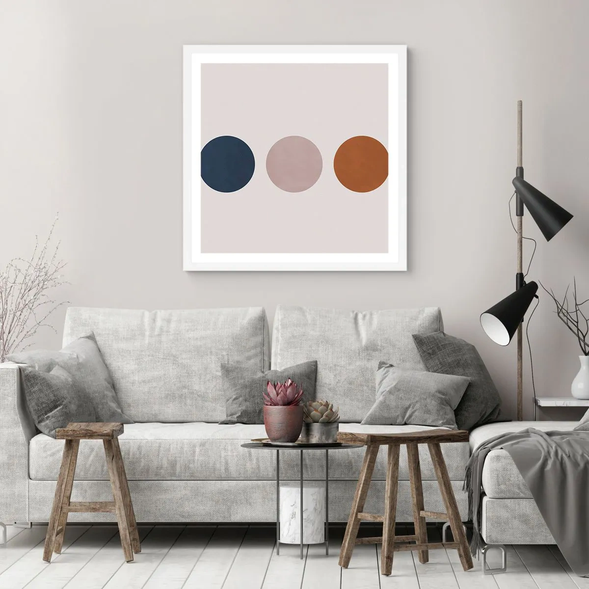 Affiche dans un cadre blanc - Poster - Symbole d'excellence - 40x40 cm