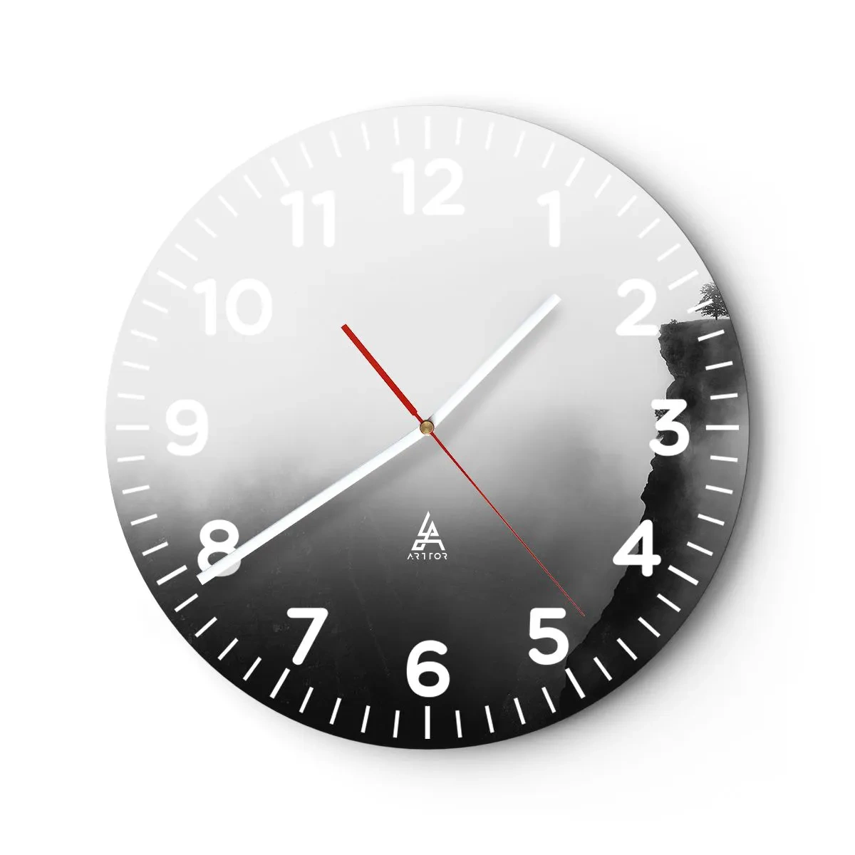 Horloge murale - Pendule murale - Au bord du monde - 30x30 cm