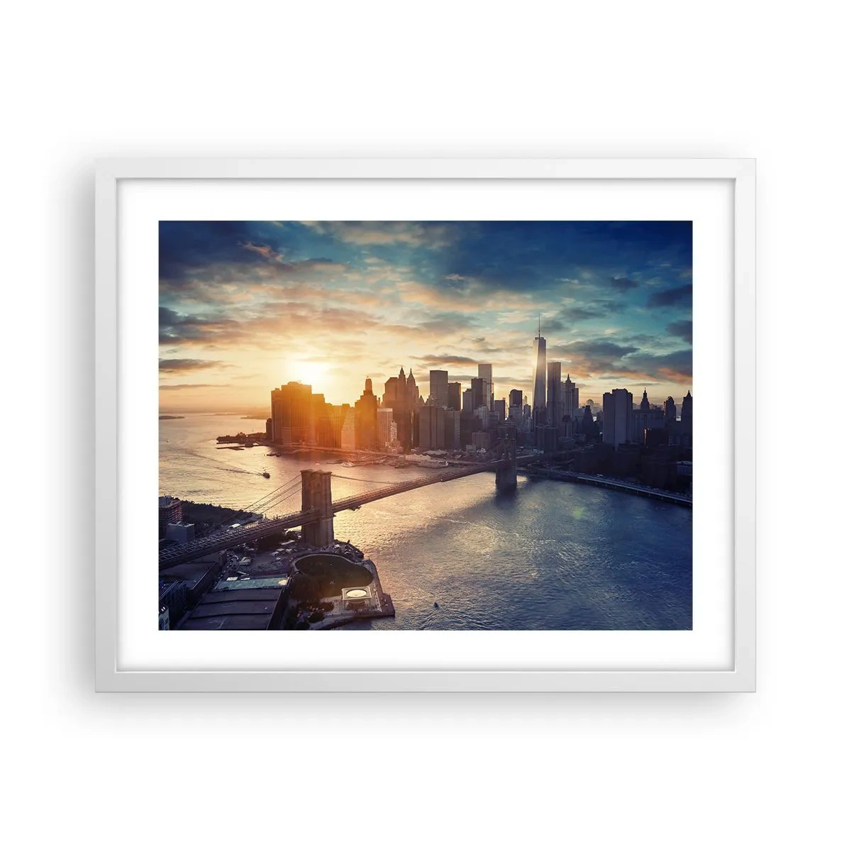 Affiche dans un cadre blanc - Poster - Monument de la culture occidentale - 50x40 cm