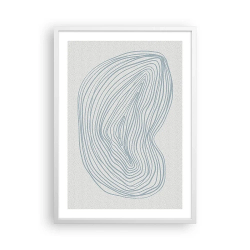 Affiche dans un cadre blanc - Poster - Une goutte de sourire - 50x70 cm