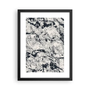 Affiche dans un cadre noir - Poster - Interpénétration des contraires - 30x40 cm