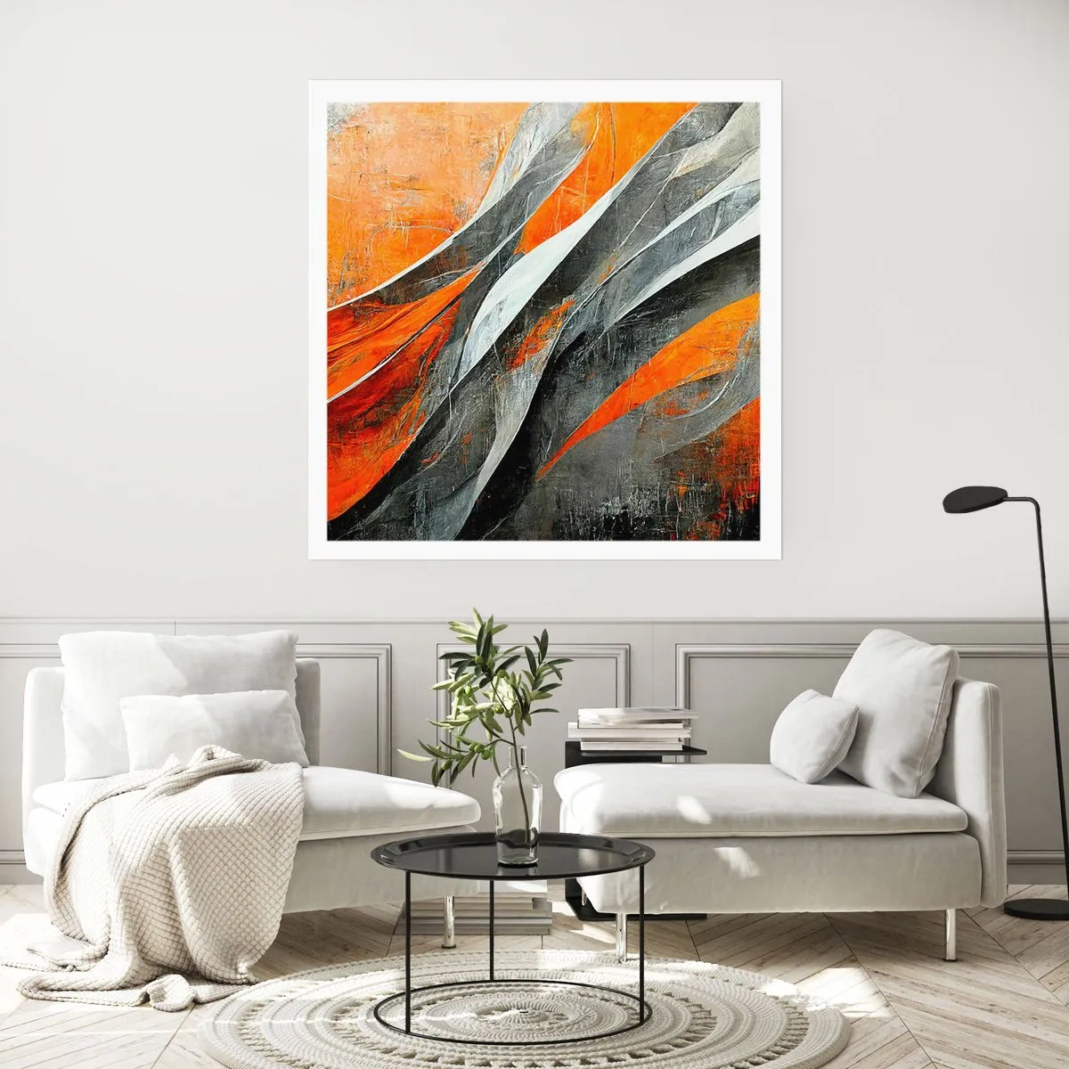 Affiche - Poster - Chaleur et froid - 30x30 cm