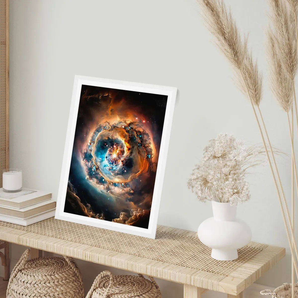 Affiche dans un cadre blanc - Poster - Le début - 50x70 cm