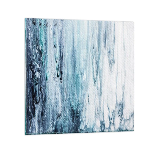 Impression sur verre - Image sur verre - Une glace bleue - 40x40 cm