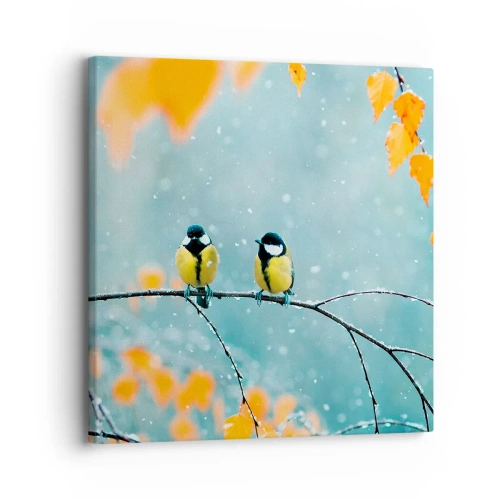 Impression sur toile - Image sur toile - Potins d'oiseaux - 30x30 cm